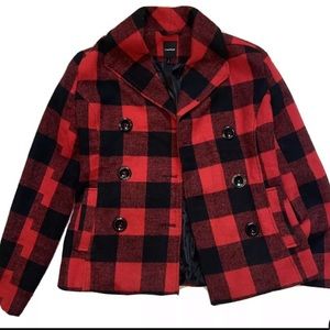 RAMPAGE Women's Jacket/Blazer,Sz Sm Buffalo plaid